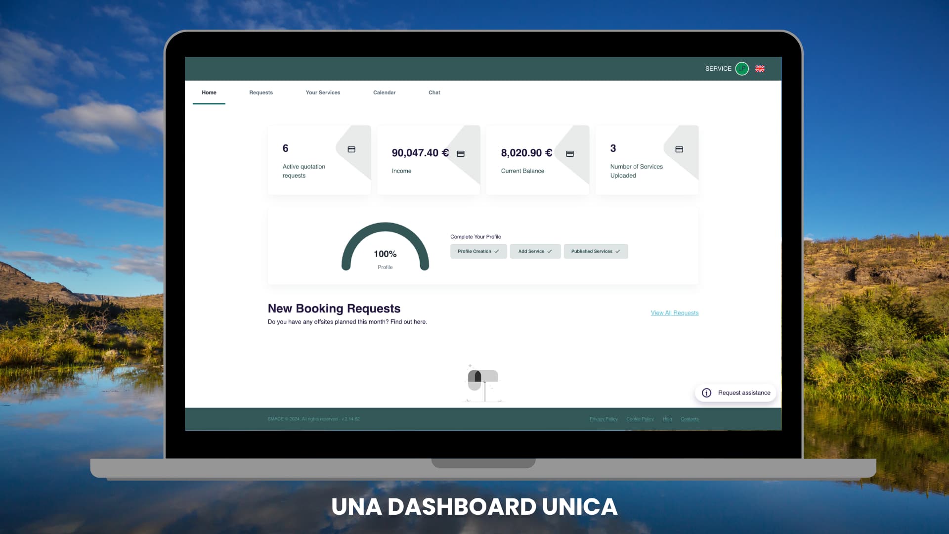 Dashboard per i provider di servizi SMACE