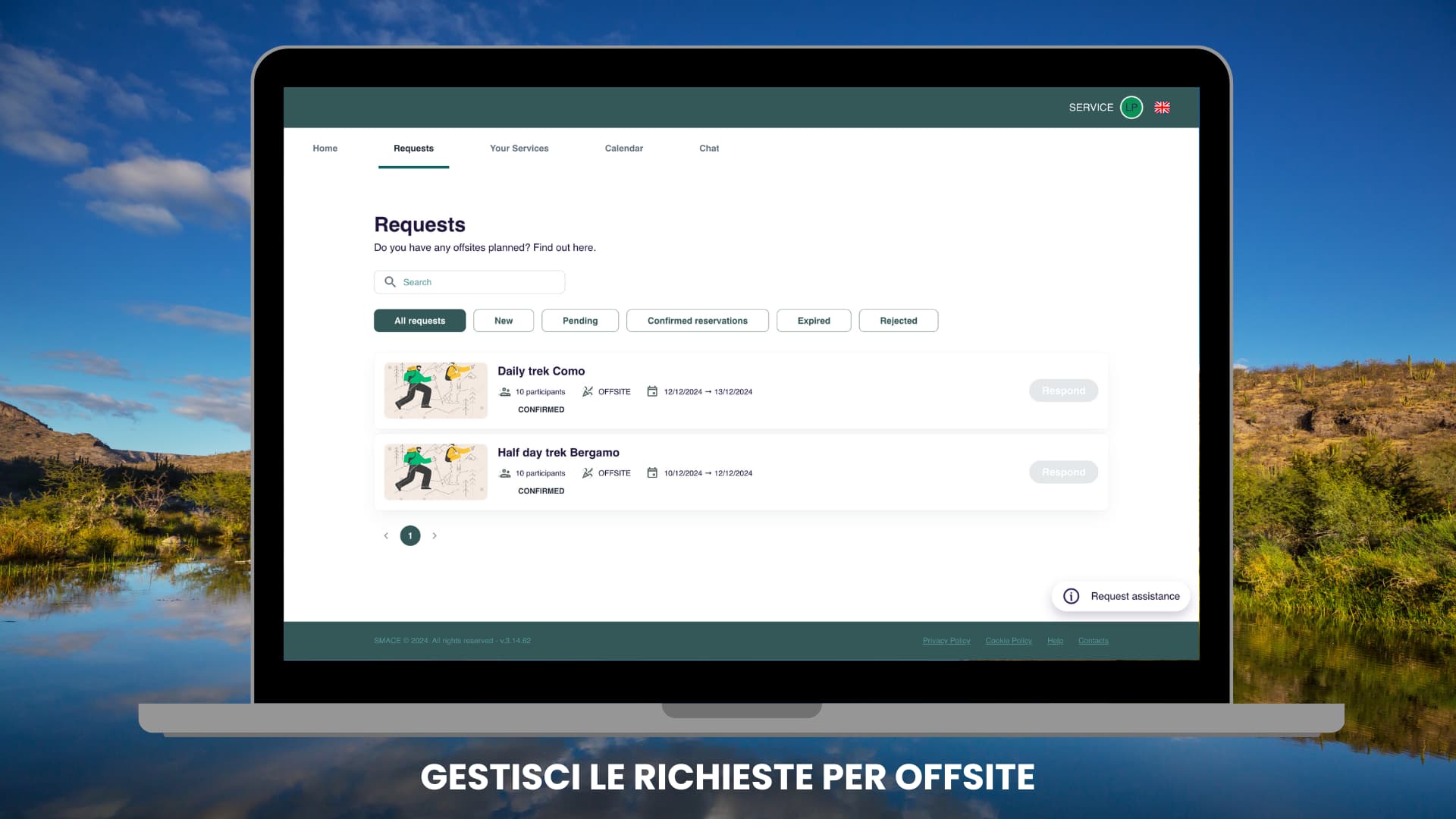 Scherza delle richieste ad un provider su SMACE